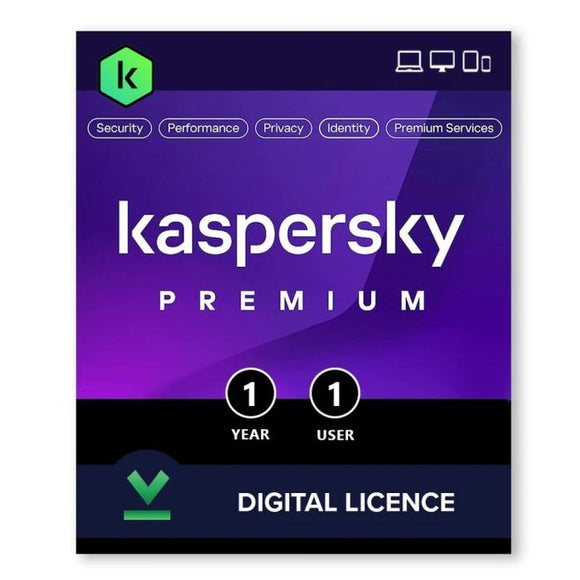 Kaspersky Premium 1 Device 1 Private Password Vault 1 Year Subscription