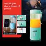 SANFORD RECHARGEABLE PORTABLE BLENDER WITH POWER BANK LIGHT BLUE (SF6810BR)