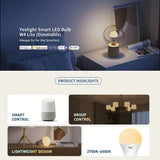 Yeelight Smart LED Bulb W4 Lite Tunable White 1 Pack (YLQPD-0012)