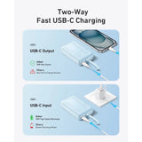 ANKER ZOLO POWER BANK 20K 30W BUILT IN USB-C AND LIGHTINING CABLE BLACK