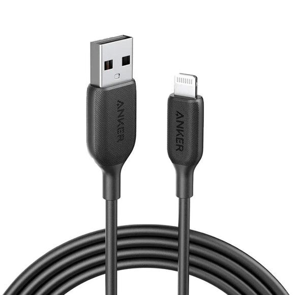 ANKER POWERLINE III USB-A WITH LIGHTINING CABLE BLACK 6FT 1.8 - IBSouq