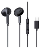 Baseus Type C Earphones Encok CZ17 Semi-In-ear Headphones with Microphone USB C Wired Earphones BLACK - IBSouq