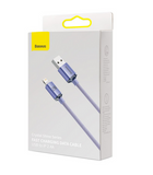 Basues Charging Cable USB-A to Lightning 2.4A 1.2M Purple - IBSouq