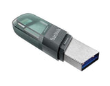 SanDisk USB-A & Lightning iXpand Flash Drive Flip 128GB - IBSouq