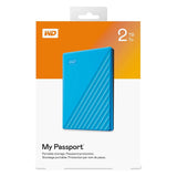 WD My Passport 2TB 3.0 USB Portable Hard Drive Blue - IBSouq