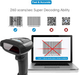 NETUM Wireless Barcode Scanner, 2 in 1 2.4G Wireless - IBSouq