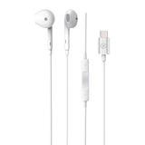 Xcell HS 210CS Wired Stereo Headset with Type C Connector White - IBSouq