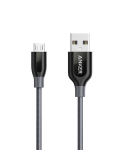 Anker Powerline+Micro USB 3Ft Gray - IBSouq