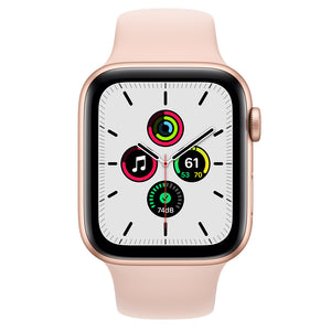 Apple Watch Se 44Mm Gold Aluminum Case Pink Sand Sport Band Gps - IBSouq