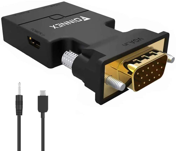 VGA To HDMI Adapter With Audio - IBSouq