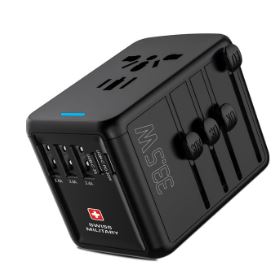 Swiss Military Power Station 35W PD & QC Travel Charger - Black - IBSouq