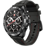 Swiss Military SM-WCH-DOM1-S-BLK Dom Smart Watch With Silicon Strap Black - IBSouq