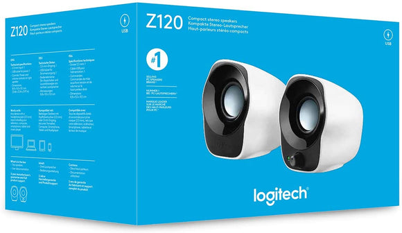 Z120 Logitech Compact Steroo Speakers - IBSouq