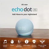 Amazon Alexa Echo Dot Smart Speaker with Clock 5th Generation (C4E8S3) Cloud Blue - IBSouq