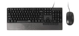 Rapoo Combo Wired Keyboard & Mouse Nx2000 Black - IBSouq