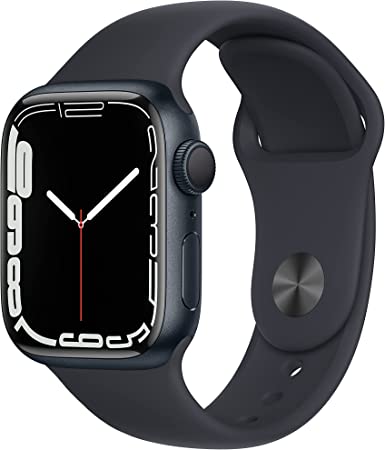 Apple Watch 7 Series, 41Mm, Midnight Aluminum Case Sport Band, Gps, (A2473) - IBSouq
