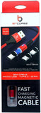 Bitcorez 3 in1 Micro USB - Type C - 8 Pin Magnetic Cable - IBSouq