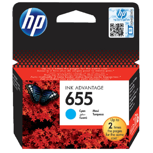 HP 655 Cyan Ink Cartridge - IBSouq