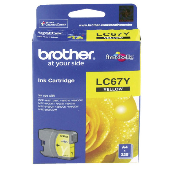 Brother LC67 Yellow Ink Cartridge - IBSouq