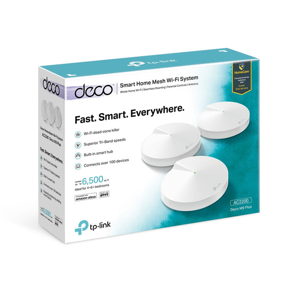 TP Link AC2200 Smart Home Mesh Wi-Fi System Deco M9 Plus - IBSouq