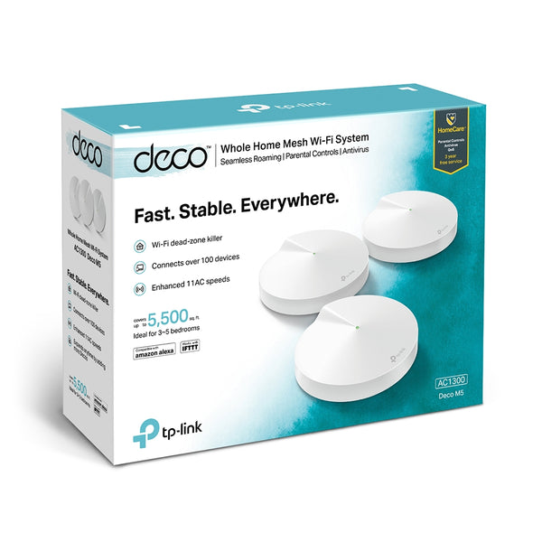 Tp-Link AC1300 Whole Home Mesh Wi-Fi System (Deco M5)
