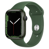 Apple Watch 7 Series, 45MM, Green Aluminum Case Clover Sport Band, GPS, (A2474) - IBSouq