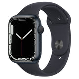 Apple Watch 7 Series, 45MM, Midnight Aluminum Case Midnight Sport Band , GPS, (A2474) - IBSouq