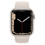 Apple Watch 7 Series, 45MM, Starlight Aluminum Case Sport Band, GPS, (A2474) - IBSouq