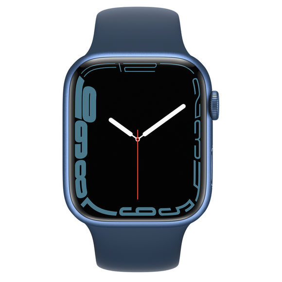 Apple Watch 7 Series, 45MM, Blue Aluminum Case Sport Band, GPS, (A2474) - IBSouq