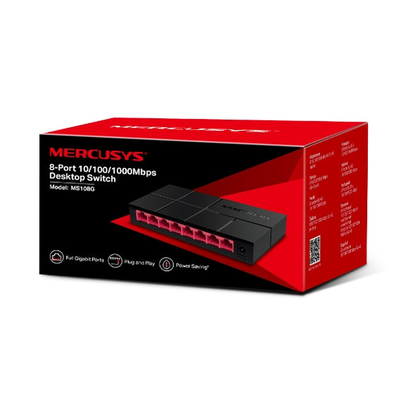 Mercusys 8-Port 10/100/1,000 Mbps Desktop Switch - IBSouq