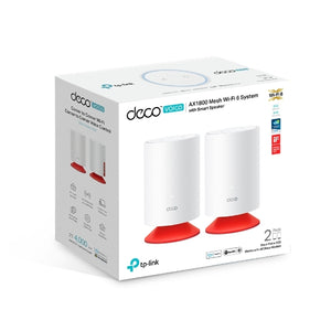 Deco Voice X20 - AX1800 Mesh Wi-Fi 6 System with Smart Speaker (2 Pack) - IBSouq