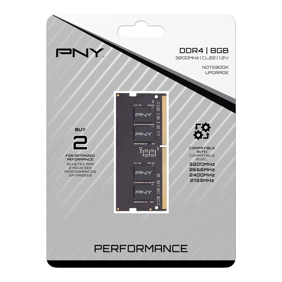 PNY Performance Laptop DDR4 8GB RAM 3200MHz - IBSouq