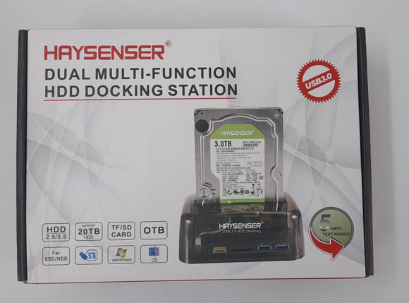 Haysener Dual Mulit-Function Hdd Docking Station - IBSouq