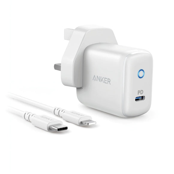 Anker Powerport Pd 1 With C To Lighting Cable Gray White - IBSouq