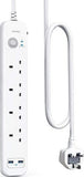 Anker Power Extend Strip 4AC+2 USB-A PIQ - White | AN.A9141K21.WT - IBSouq