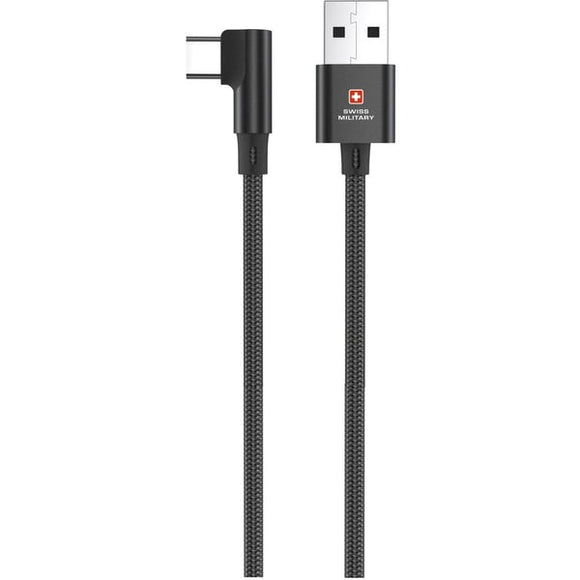 Swiss Military USB-A to USB-C 60W 2 Mtr - IBSouq