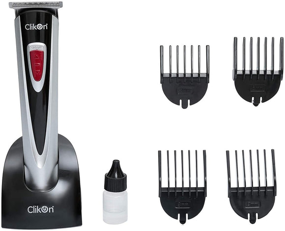 Clikon 5 in 1 Rechargable Hair Trimmer Black and Grey - IBSouq
