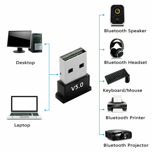 USB Bluetooth 5.0 Adapter Wireless Dongle - IBSouq