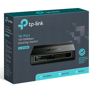 Tp-Link 16-Port 10/100 Mbps Switch (SF1016D) - IBSouq
